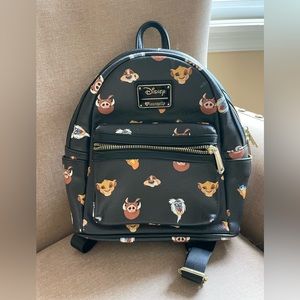 Disney Lion King Backpack Loungefly Simba Rafiki Timon Pumba and Zazu